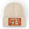Happinеss Is A Warm Puppy - Dog & Cat Personalized Custom Baby Beanie Hat - Gift For Pet Owners, Pet Lovers