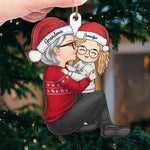 Custom Name Grandma and Granddaughter Christmas Gifts - Personalized Ornament