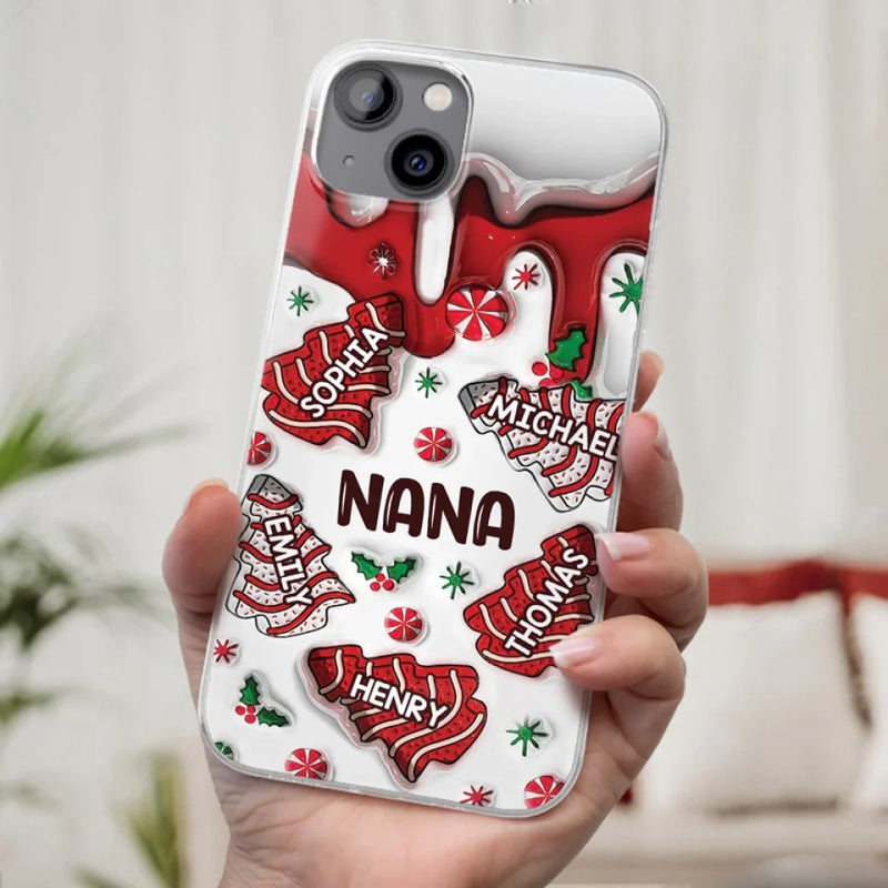 Custom Name Christmas Gifts for Nana - Personalized Phone Case