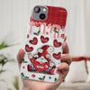 Gnome One Loves Like Grandma - Family Personalized Custom 3D Inflated Effect Printed Clear Phone Case - Christmas Gift For Grandma