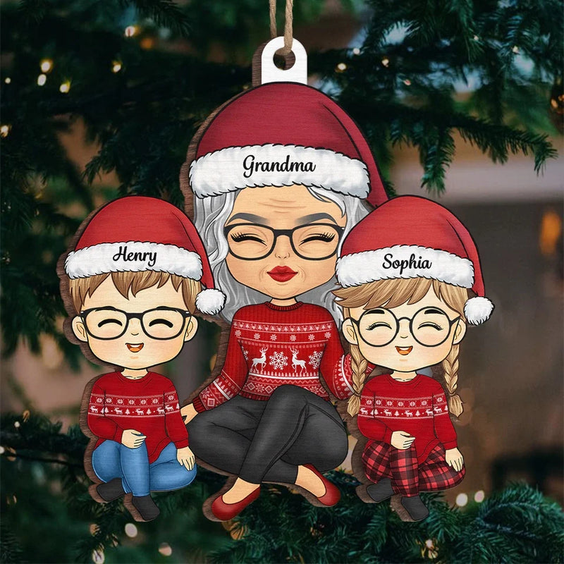 Family Makes Every Christmas Special - Family Personalized Custom Ornament - Wood Custom Shaped - Christmas Gift For Grandma