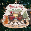 We Wish You A Furry Christmas - Couple Personalized Custom Ornament - Wood Custom Shaped - Christmas Gift For Husband Wife, Anniversary, Pet Owners, Pet Lovers