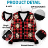Custom Photo Season's Greetings - Family Personalized Custom Ugly Christmas Cardigan - Christmas Gift For Family Members