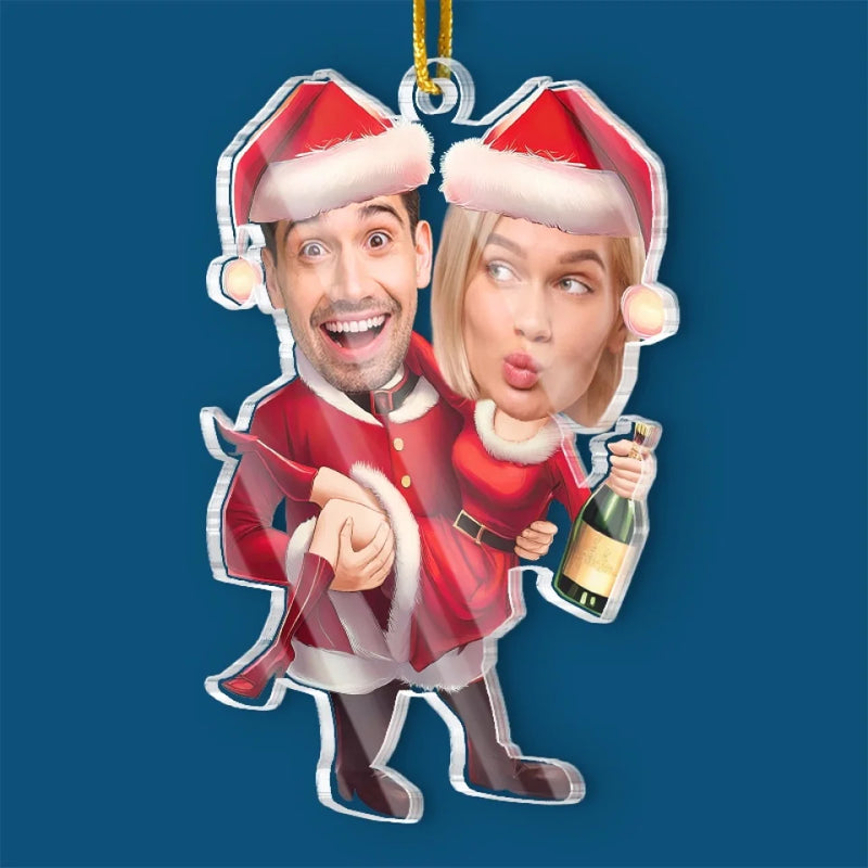 Custom Photo You're On My List - Couple Personalized Custom Ornament - Acrylic Custom Shaped - Christmas Gift For Husband Wife, Anniversary