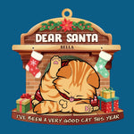 Custom Name Christmas Cat Gifts for Cat Lovers - Personalized Ornament