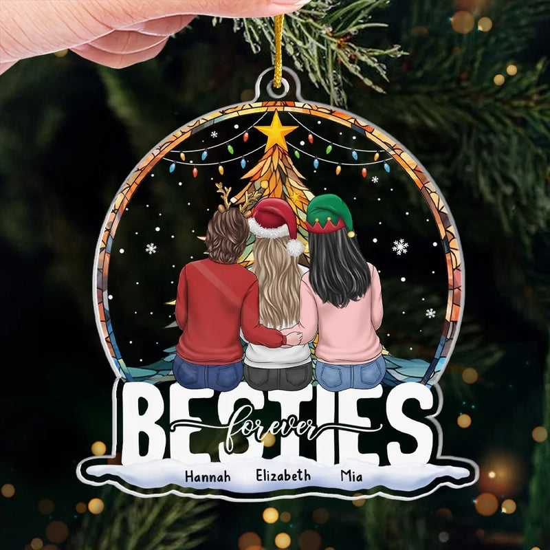 Custom Name Christmas Gifts for Sisters - Personalized Ornament