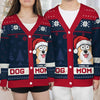 Hoping Your Christmas Is Truly Paw-Some - Dog & Cat Personalized Custom Ugly Christmas Cardigan - Christmas Gift For Pet Owners, Pet Lovers