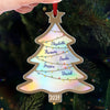Family Is The Heart Of Christmas - Family Personalized Custom Hologram Ornament - Christmas Gift For Family Members
