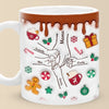 Home For The Holidays - Family Personalized Custom 3D Inflated Effect Printed Mug - Christmas Gift For Gift For Mom, Grandma