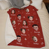Custom Photo Unwrap Yourself The Merriest Of Holidays - Family Personalized Custom Blanket - Christmas Gift For Family Members