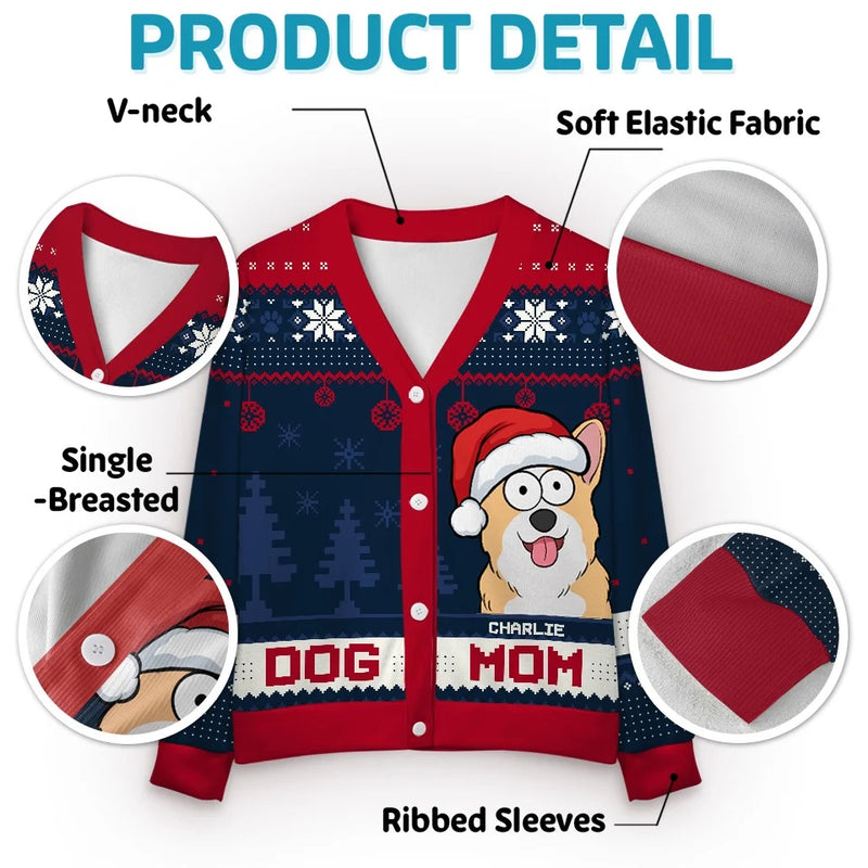 Hoping Your Christmas Is Truly Paw-Some - Dog & Cat Personalized Custom Ugly Christmas Cardigan - Christmas Gift For Pet Owners, Pet Lovers