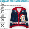 Hoping Your Christmas Is Truly Paw-Some - Dog & Cat Personalized Custom Ugly Christmas Cardigan - Christmas Gift For Pet Owners, Pet Lovers
