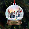 Custom Photo At Christmas, All Roads Lead Home - Family Personalized Custom Hologram Ornament - Christmas Gift For Family Members