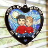 I Already Got The Best Present This Year - Couple Personalized Window Hanging Suncatcher Ornament - Christmas Gift For Husband Wife, Anniversary