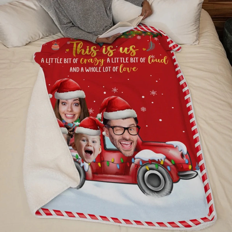 Custom Photo Family Makes Christmas Truly Special - Family Personalized Custom Blanket - Christmas Gift For Family Members