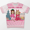 May All Your Days Be Merry And Bright - Bestie Personalized Custom All Over Print Adult Short Sleeve Sweater - Christmas Gift For Best Friends, BFF, Sisters