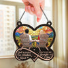Together, We Create A Beautiful Journey - Couple Personalized Window Hanging Suncatcher Ornament - Christmas Gift For Husband Wife, Anniversary