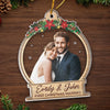 Custom Photo Our First Christmas Is A Dream Come True - Couple Personalized Custom Ornament - Acrylic Custom Shaped - Christmas Gift For Husband Wife, Anniversary, First Christmas