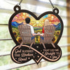 Together, We Create A Beautiful Journey - Couple Personalized Window Hanging Suncatcher Ornament - Christmas Gift For Husband Wife, Anniversary