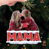 Custom Photo Mom And Daughter Make The Best Christmas Team - Family Personalized Custom Ornament - Acrylic Custom Shaped - Christmas Gift For Mom, Daughter