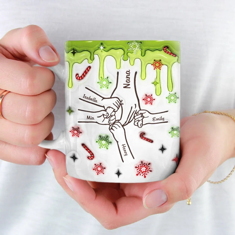 Custom Name Christmas Family Gifts - Personalized Mugs