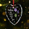 Grandmother Opens Up A New World Of Change - Family Personalized Custom Heart Glass Ornament - Christmas Gift For Mom, Daughter