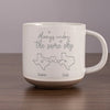 Always Under The Same Sky - Bestie Personalized Custom Pottery Mug - Gift For Best Friends, BFF, Sisters