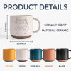 Always Under The Same Sky - Bestie Personalized Custom Pottery Mug - Gift For Best Friends, BFF, Sisters