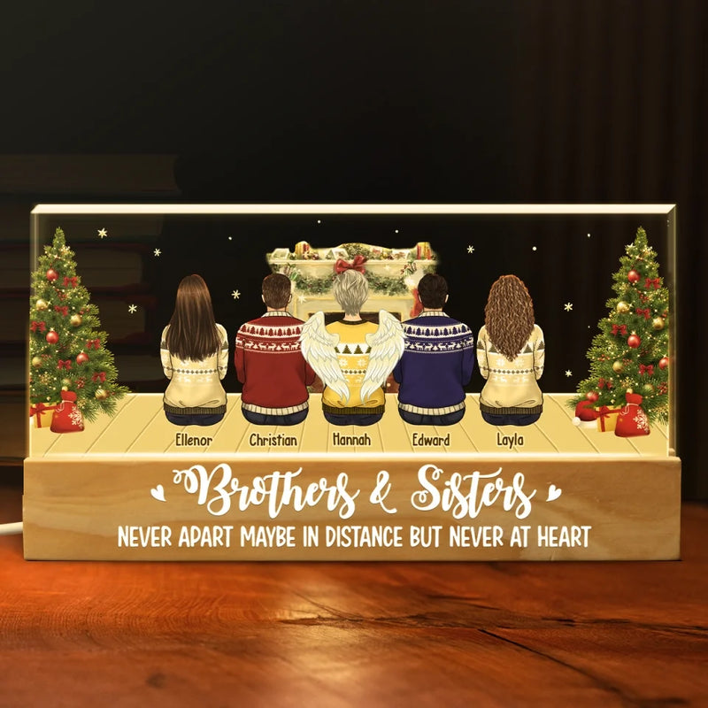 Thank You For Always Knowing What I Need To Hear - Family Personalized Custom Acrylic Letters 3D LED Night Light - Christmas Gift For Family Members, Siblings, Brothers, Sisters