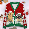 Paws To Enjoy The Season - Dog & Cat Personalized Custom Ugly Christmas Cardigan - Christmas Gift For Pet Owners, Pet Lovers