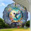 In Loving Memory, Your Light Shines On - Memorial Personalized Custom Wind Spinner - Sympathy Gift For Family Members