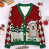 Paws To Enjoy The Season - Dog & Cat Personalized Custom Ugly Christmas Cardigan - Christmas Gift For Pet Owners, Pet Lovers