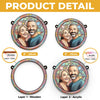 Custom Photo With You, I’m Home - Couple Personalized Window Hanging Suncatcher - Gift For Husband Wife, Anniversary