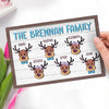 Jingle All The Way With My Reindeer Squad - Family Personalized Custom 2-Layered Wooden Plaque With Stand - Christmas Gift For Family Members