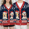 Furry Love Makes Christmas Complete - Dog & Cat Personalized Custom Ugly Christmas Cardigan - Christmas Gift For Pet Owners, Pet Lovers