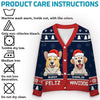 Furry Love Makes Christmas Complete - Dog & Cat Personalized Custom Ugly Christmas Cardigan - Christmas Gift For Pet Owners, Pet Lovers