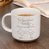The Love Between Family Knows No Distance - Family Personalized Custom Pottery Mug - Gift For Family Members, Siblings, Brothers, Sisters