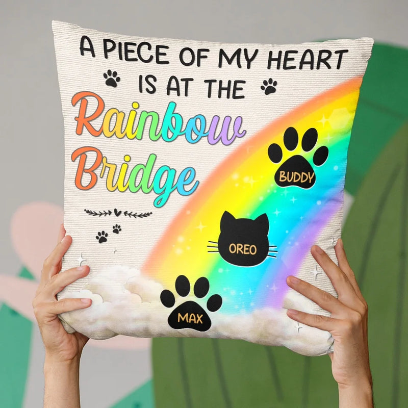 Custom Name Rainbow Bridge Pet Memorial Gifts - Personalized Pillow