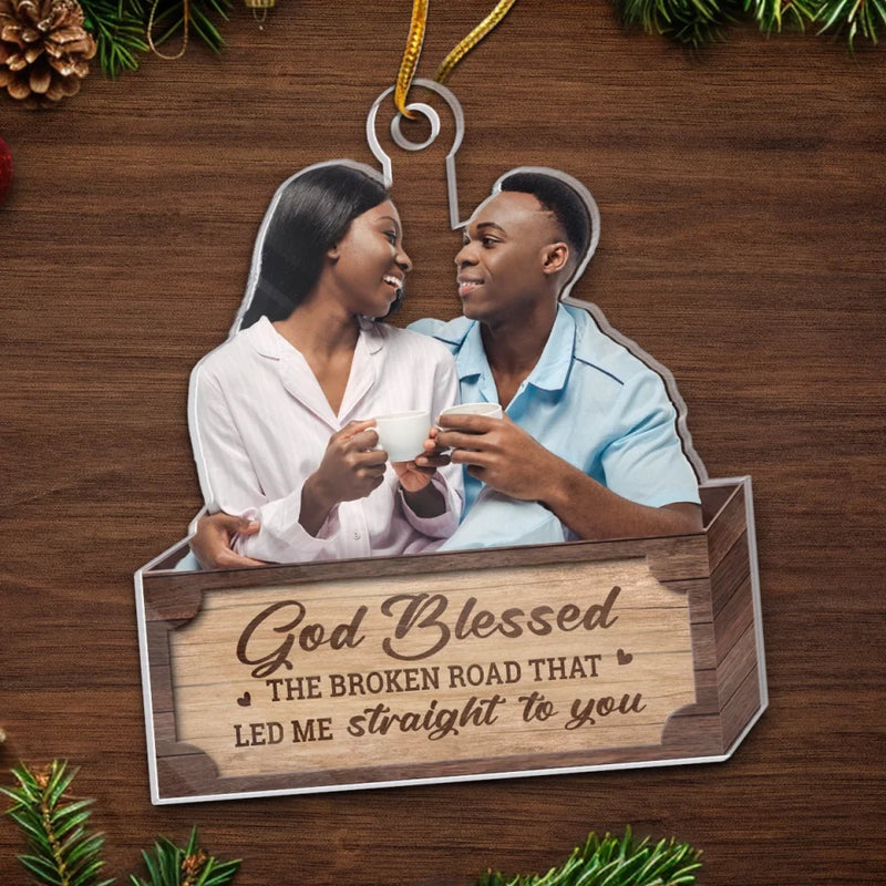 Custom Photo You Make Me Love Christmas Even More Than I Already Do  - Couple Personalized Custom Ornament - Acrylic Custom Shaped - Christmas Gift For Husband Wife, Anniversary