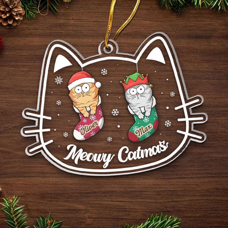 You’re The Purrfect Gift This Christmas - Cat Personalized Custom Ornament - Acrylic Custom Shaped - Christmas Gift For Pet Owners, Pet Lovers