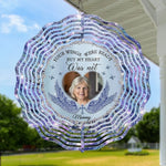 Custom Photo Memorial Angel Gifts for Mom - Personalized Wind Spinner