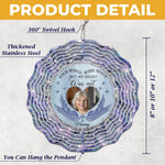 Custom Photo Memorial Angel Gifts for Mom - Personalized Wind Spinner