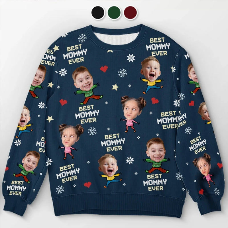 Family Is The Greatest Gift Of All - Family Personalized Custom Ugly Sweatshirt - Unisex Wool Jumper - Christmas Gift For Family Members