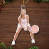 Custom Photo Winter Sports Season Greetings - Personalized Custom Ornament - Acrylic Custom Shaped - Christmas Gift For Sport Lovers, Sport Players