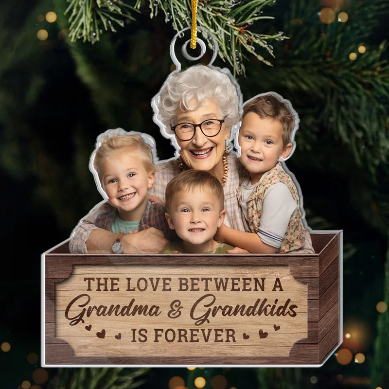 Custom Photo We Create The Best Holiday Memories - Family Personalized Custom Ornament - Acrylic Custom Shaped - Christmas Gift For Grandma, Grandpa