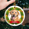 Custom Photo Keep Your Pet Close To Your Heart This Christmas - Dog & Cat Personalized Custom Ornament - Ceramic Round Shaped - Christmas Gift For Pet Owners, Pet Lovers