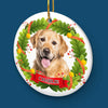 Custom Photo Keep Your Pet Close To Your Heart This Christmas - Dog & Cat Personalized Custom Ornament - Ceramic Round Shaped - Christmas Gift For Pet Owners, Pet Lovers