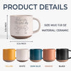 Always Under The Same Sky - Couple Personalized Custom Pottery Mug - Gift For Husband Wife, Anniversary