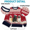 Custom Photo Happiness Is A Warm Puppy - Dog & Cat Personalized Custom Ugly Sweatshirt - Unisex Wool Jumper - Christmas Gift For Pet Owners, Pet Lovers