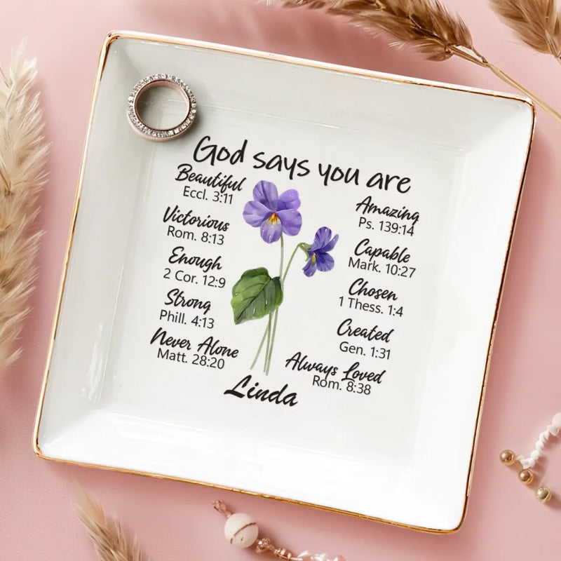 Life Is Better With True Friends Like You By My Side - Bestie Personalized Custom Jewelry Dish - Gift For Best Friends, BFF, Sisters